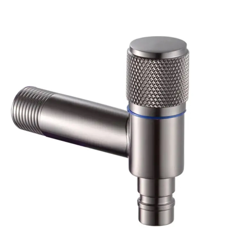 Pwolonje Knurled Knob Lave machin Dlo Stop Valv Pwolonje Knurled Knob Lave machin Dlo Stop Valv