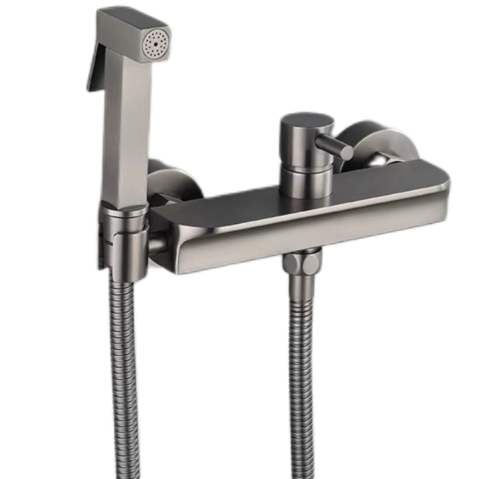 Gunmetal gri cho ak frèt bidet vaporisateur ansanm