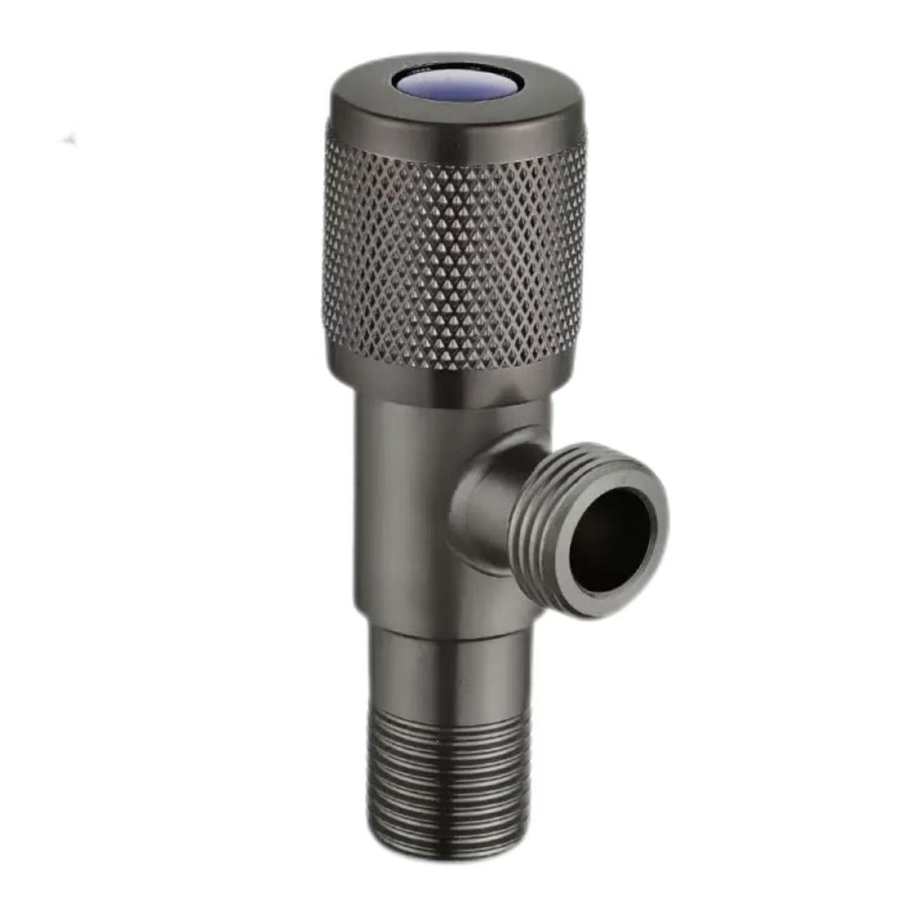 Gunmetal Knurled Manch Inivèsèl Cho ak Fwad Dlo Inlet Valv