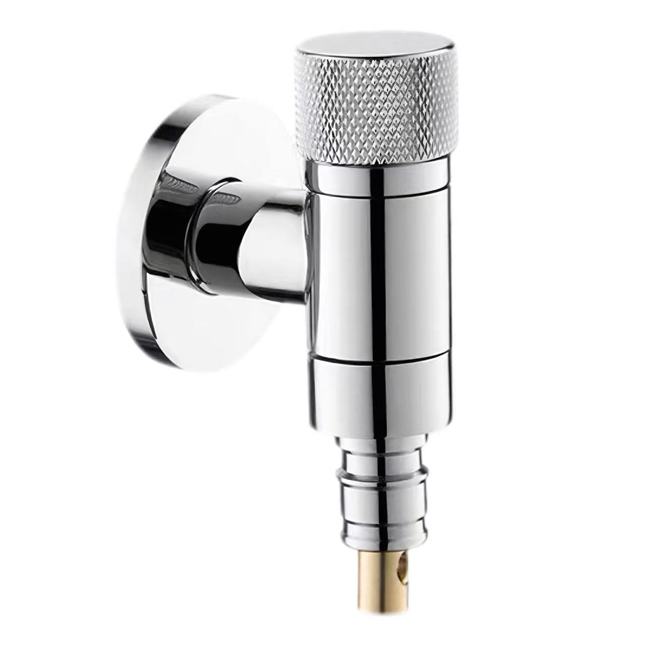 Knurled Manch Anti-debòde Machin Lave Dlo Stop Valv