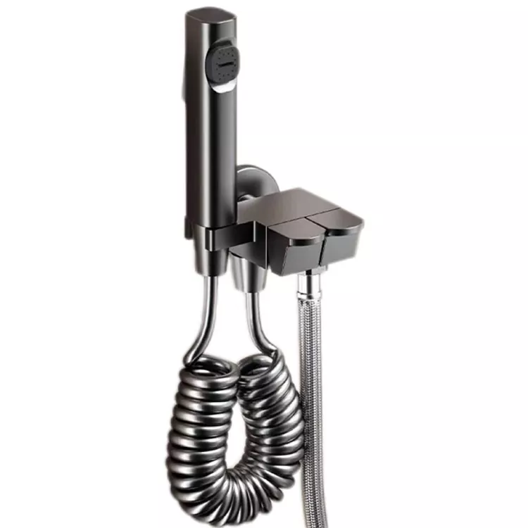 Pyano-Style Pouse-bouton twalèt Bidet Sprayer Set