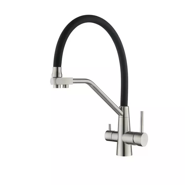 Silicone Pull-Out Kawoutchou 3-an-1 tiyo dlo cho ak frèt