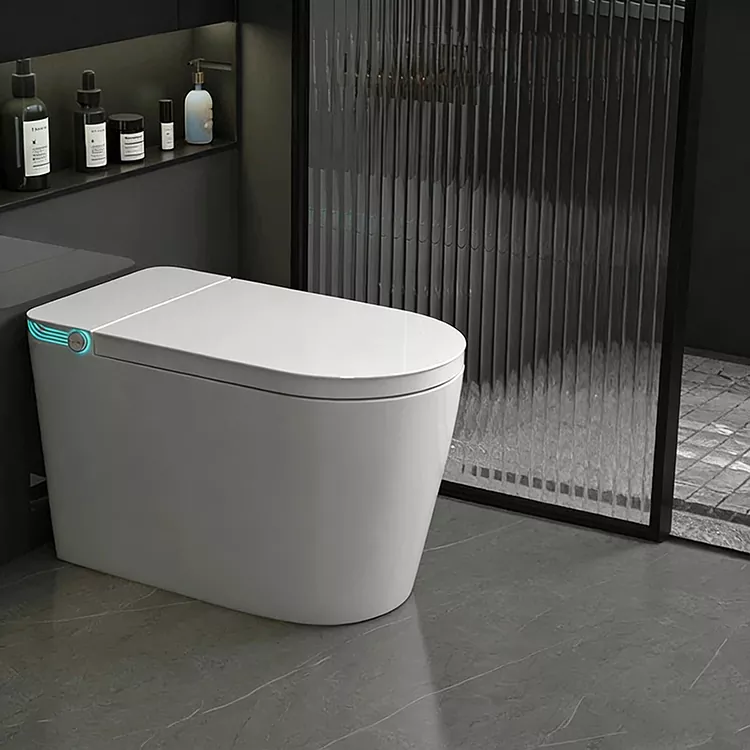San fil Remote-Controlled Spray bouch Sterilizasyon Smart twalèt